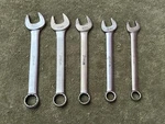 Five (5) Snap On Short Oex Metric Wrenches - 11 12 14 16 17 Vintage Usa. Fixed Price $65.00.