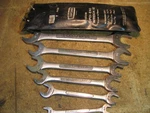 Vintage Craftsman =v= 9-4455 Sae Open End Wrench Set 6 Piece Usa. Fixed Price $30.00.