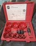 Mac Tools HS9596C 13-PIECE Hole Saw Kit / Incomplete Missing Pilot Bit. Fixed Price $75.95.