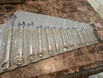 (v) Vintage Craftsman 42908 14PC Vv Metric Combination Wrench Set 7-30MM Usa. Fixed Price $110.00.