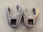 Snap On Flare Nut Crowsfoot Wrenches, 3/8" Drive, FRH200S 5/8" & FRH220S 11/16". Fixed Price $29.00.