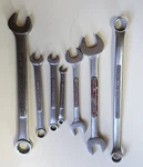 Vintage Craftsman Assorted 7 Pc Sae Box Wrench Set =v= And Made Usa. Fixed Price $31.00.