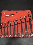 Proto JSCV-9S 8 Piece Sae Reverse Combination Ratcheting Spline Wrench Set Black. Fixed Price $184.99.