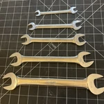 Vintage Snap-on Tools Sae 3/8 15/16 Double Open End VO2830B 5PC Wrench Set. Fixed Price $149.00.