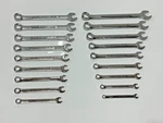 Craftsman Usa Va 18PC Sae 1/4-3/4 Metric 9-17MM Combination Wrench Set, Nos. Fixed Price $99.99.