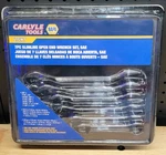 Napa Carlyle 7 Piece Slimline Double Open Ended Wrench Set Polished Chrome Sae. Fixed Price $199.99.