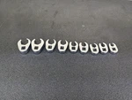 #BO435 Snap On 9PC Metric 3/8 Drive Flare Nut Crowfoot Wrench Set 9MM 18MM. Fixed Price $169.95.
