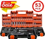 53 Sleeve Tool Set, Metric (8 22 Mm) Car/bike Repair Machinery 1/2*. Fixed Price $23.00.