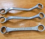 3 Piece Blackhawk Usa 5/8" 11/16" Double Box End Wrench Set Nos. Fixed Price $39.99.