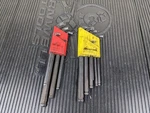 #BG818 Snap On Metric Sae Stubby Ball Hex Wrench Sets Allen AWMBS9 AWBS13. Fixed Price $49.95.