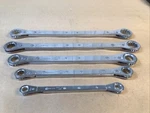 Matco 3/8 To 15/16 Point Box Ratchet Wrench Set WRXL12142 WRXL26302. Fixed Price $75.00.