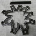 Mac Tools 3/8" Drive 9PC Metric Flare Nut Crowfoot Wrench Set #SCHBM10H 9-17MM. Fixed Price $150.00.