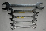 5 Pcs Gedore Double-sided Open-ended Metric Wrenches. Fixed Price $38.27.