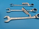 Craftsman 42423, 25 &26 12, 14 15 Mm Reversible Ratcheting Combination Wrench. Fixed Price $36.00.