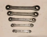 Craftsman Standard Sae Crown Lock Ratchet Box Wrench Set 5PC 1/4-7/8" 42380 Usa. Fixed Price $60.00.