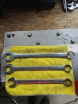 Snap-on OEX26 13/16 7/8 15/16 12 Point Combination Wrenchs Used Good Condition. Fixed Price $85.00.