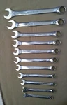 Vintage Chrome Vanadium Set Of 11 Metric Open/closed 12 Pt Wrenches,.... Fixed Price $32.70.
