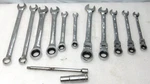 13 Pc Duralast Sae & Mm Combination Wrench Flex Head Ratchet Mixed Set (J42K). Fixed Price $75.00.