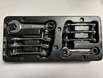 Matco Tools SMEWS8 Piece Stubby Sae Hex Grip Wrench Set Original Holder. Fixed Price $175.00.