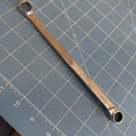 Mac Tools 7/16"-1/2" 12PT Chrome Offset Box End Wrench B1416R. Fixed Price $16.92.