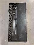 Vintage Craftsman -v- 3/4 Drive Sae Socket Set Usa + Proto Breaker Bar Case. Fixed Price $285.00.
