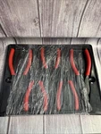 Snap-on 5PC Ring SRPC105 Pliers Set Red Angle & Straight Tip Usa. Fixed Price $129.00.