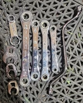 Lot Of Ratchet Wrenches Crow Foots Brake Bleeder Valve Snap-on Armstrong. Fixed Price $40.00.