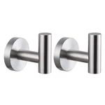 Brushed Stainless Steel Towel Coat Hooks Bathroom Clothes Garage Hotel Cabine.... Fixed Price $30.74.