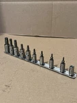 Cat/ Snap-on Usa Piece Torx Bit Socket Set T10-T55. Fixed Price $140.00.