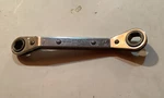 Vintage Matco Tools 3/8, 7/16 Sae Point Double Box Ratcheting Wrench WR1214. Fixed Price $14.99.