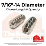 7/16"-14 Stainless Steel Cup Point Allen Socket Set Screw (choose Length & Qty). Fixed Price $416.25.