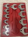 Snap-on Sae Crowfoot Wrench Set 1-1/4 To 2 In 11PC Chrome Steel Silver. Fixed Price $275.00.