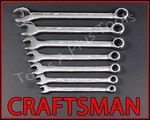Craftsman Tools 7PC Polished Chrome Standard Sae 12PT Combination Wrench Set. Fixed Price $15.16.