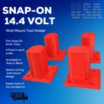 Snap-on Volt Wall Mount Holder Fits Tools Pack Red. Fixed Price $19.99.