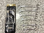 Craftsman 4455 Double Open End Wrench Set 6PC 1/4 - Usa =v= Series. Fixed Price $25.99.