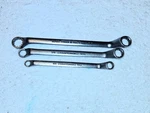 Craftsman Vintage 3PC Offset Box End Wrench Set, #44323, 44322, 44321.. Fixed Price $25.00.
