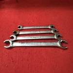 Snap-on Tools 6-POINT Metric Double End Flare Nut Wrench Lot 4 Pcs Usa. Fixed Price $119.99.