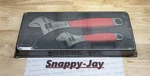 Snap-on Tools Usa New Red 2PC Flank Drive Adjustable Wrench Set FADH702C1. Fixed Price $299.95.