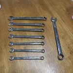 Snap-on SOEXM707 8 Pc Flank Drive Plus Metric Wrench Set 10-15,17MM 19MM. Fixed Price $225.00.