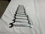 Vintage Challenger 12 Pc. Open End Wrench Set Sae 1/4 1-1/8 Exc. Cond. Usa. Fixed Price $40.00.