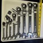Craftsman Ratcheting Wrenches Sae / Metric Polished New With Tags. Fixed Price $15.00.