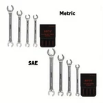 Flare Nut Wrench Fully Polished Metric Mm & Sae Brake Line Spaner With Pouch. Fixed Price $13.99.