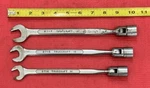 Vintage Truecraft Tools 3PC B714, B715, B717 Flex Socket Combo Wrench Metric Set. Fixed Price $24.95.