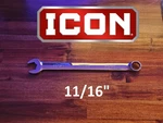 11/16" Inch Icon Professional Combination Wrench Anti-slip WCAS69- New. Fixed Price $13.00.
