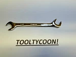 Snap-on Tools Usa New 7/16" Sae Way Open End Angle Head Chrome Wrench VS14B. Fixed Price $64.95.