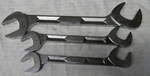 Snap-on 3PC Sae Four-way Angle Head Open End Wrench Set 1-1/4",7/8",13/16" #vs. Fixed Price $125.99.