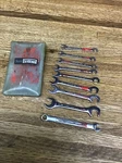 Vintage -v- Series Craftsman Metric Ignition Pc Open End Wrench Set 4308 Usa. Fixed Price $38.00.