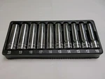 Snap-on 10-PIECE Metric Deep Socket Set Chrome 310TSM. Fixed Price $175.00.