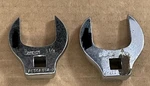 Snap-on 2 Pc 3/8" Drive Crowfoot Wrench Open End (1-1/8" FC36A- 1-1/4" FC40A). Fixed Price $80.00.