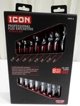 Icon WRFS-8 Sae Piece Professional Flex Ratcheting Wrench Set 5/16" To 3/4". Fixed Price $71.95.